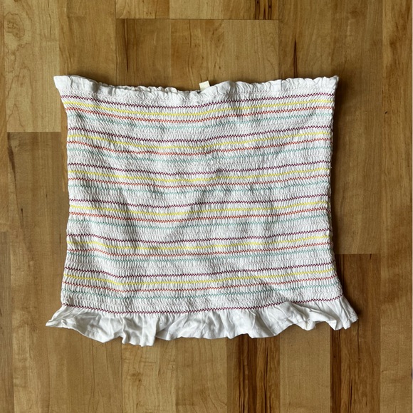 Style Envy Tops - NWOT Rainbow Smocked Embroidered Tube Top